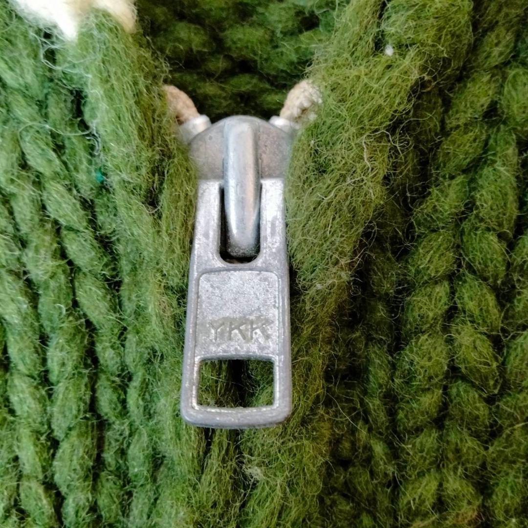 カナタ【別注】カーディガン　Mサイズ相当　ジョンブルスカル柄　KANATA