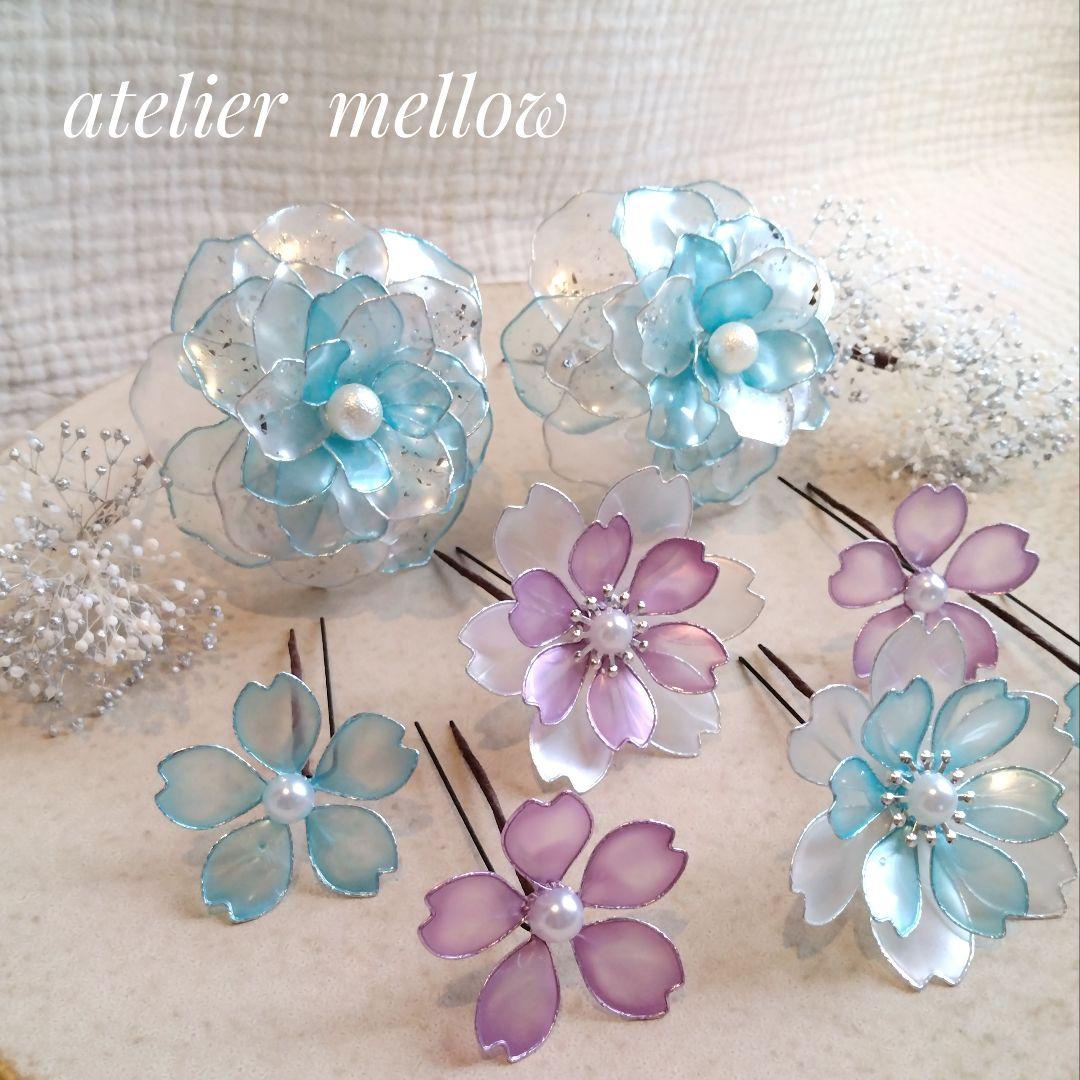 成人式 髪飾り七五三 卒業式 アメリカンフラワー【通行人】