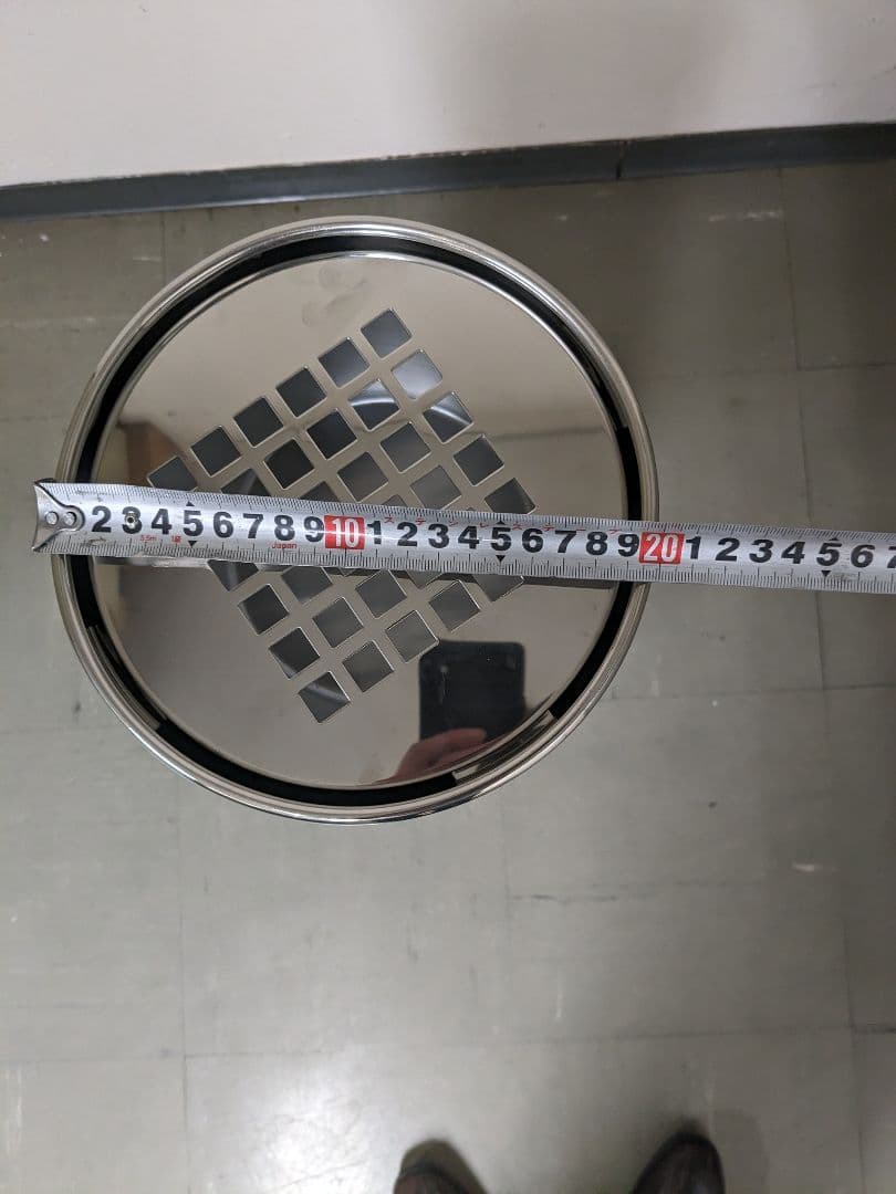 業務用 スタンド灰皿（屋内・屋外共用）/ ステンレス製　2台セット