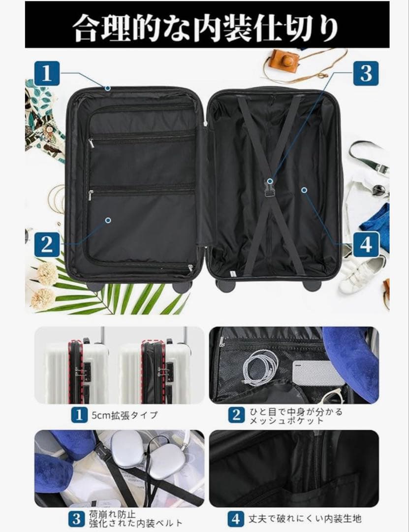 新品 キャリーケース XL 110L 115L 大容量 旅行 出張 長期