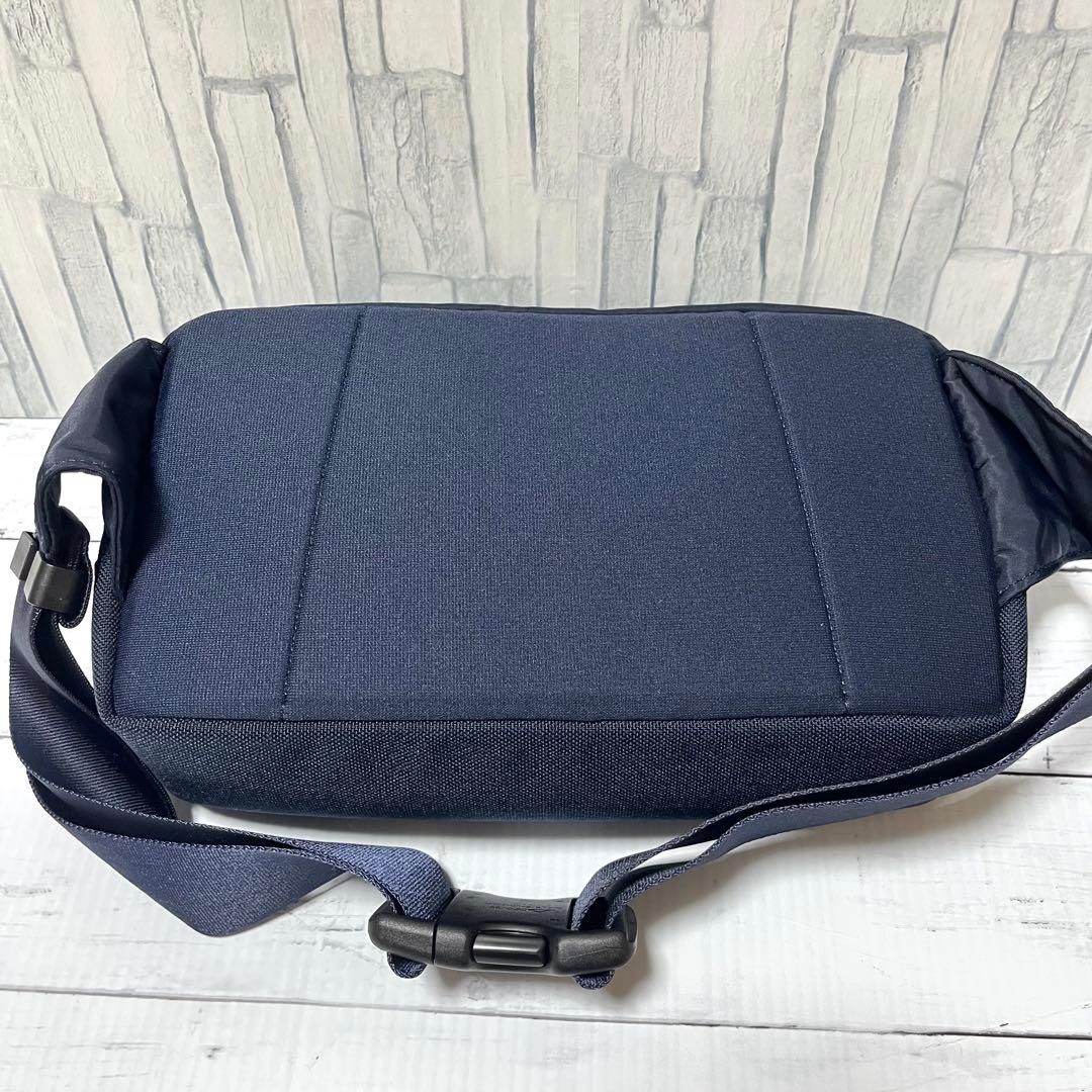 【極美】PORTER ボディバッグ ウエストバッグ ダークフォレスト ネイビー