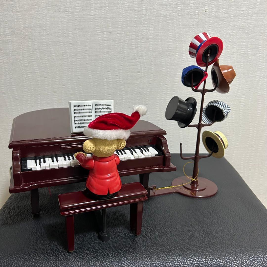 ★ミスタークリスマス テディベア ピアノ オルゴール ゴールドラベル 60曲入★
