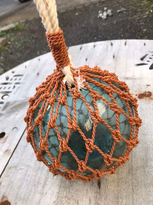 ガラス玉　浮き玉　ギアマン　希少品　『北』ダブル刻印