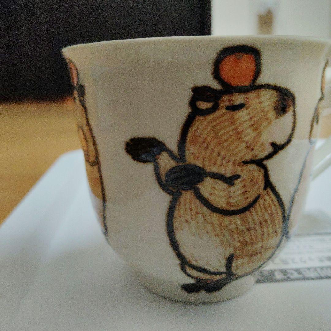 こまつか苗 #カピバラ 茶碗とマグカップ セット