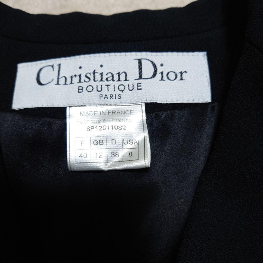 Christian Dior　美品　 黒スーツ　フランス製