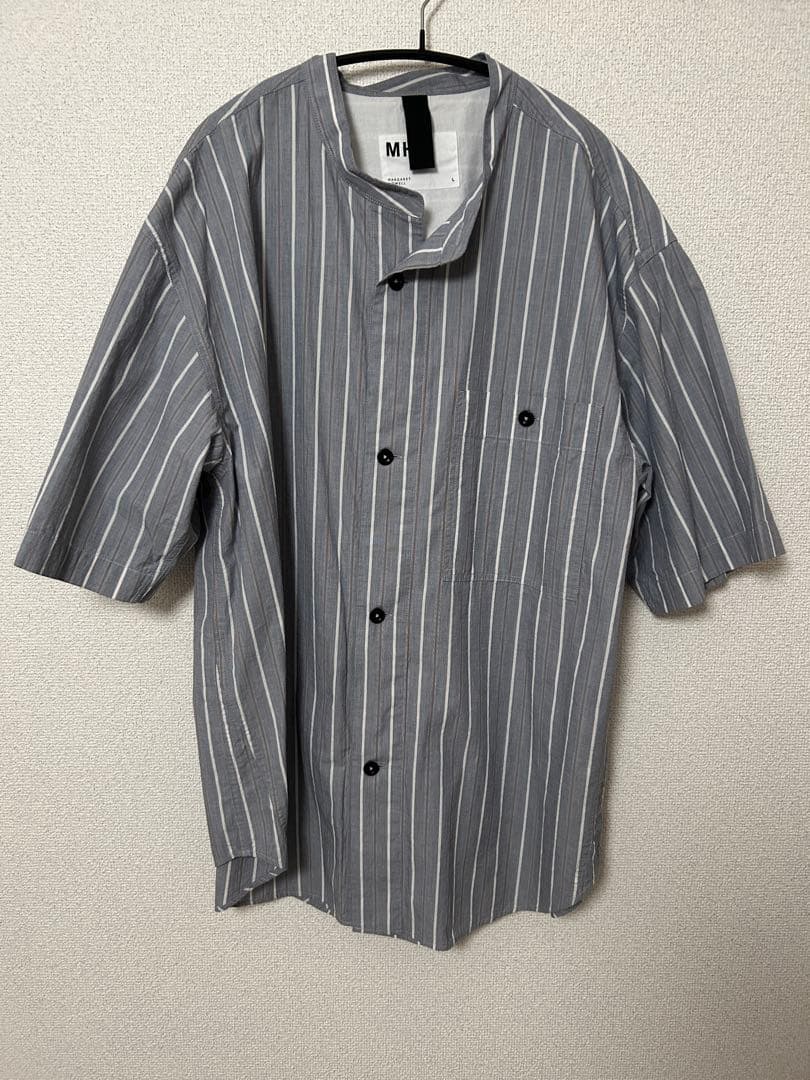 2点対応MHL SS25 END ON END STRIPE COTTON