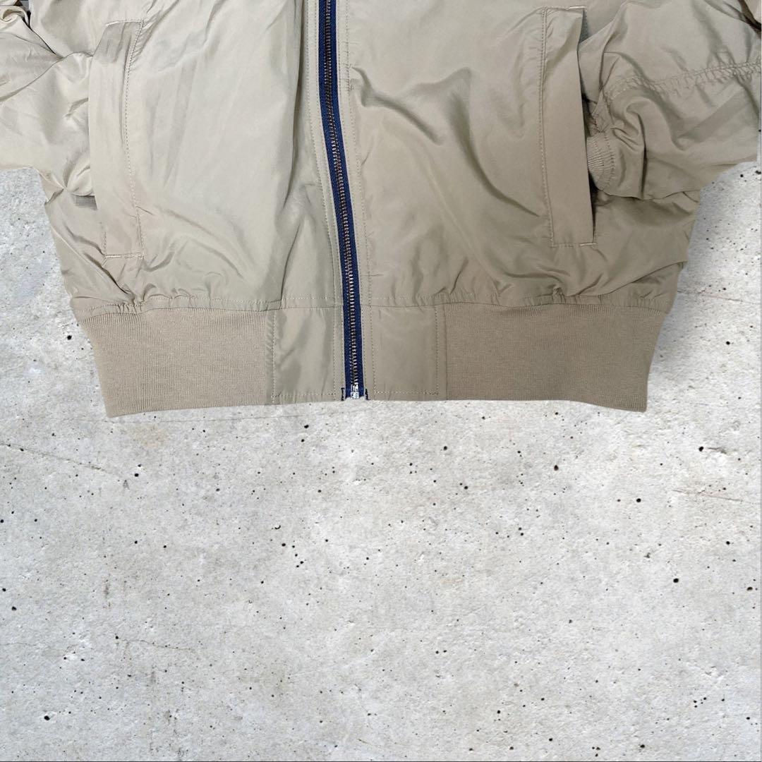 ラコステMA1フライトジャケットリバーシブルボンバージャケットネイビー/ベージュ