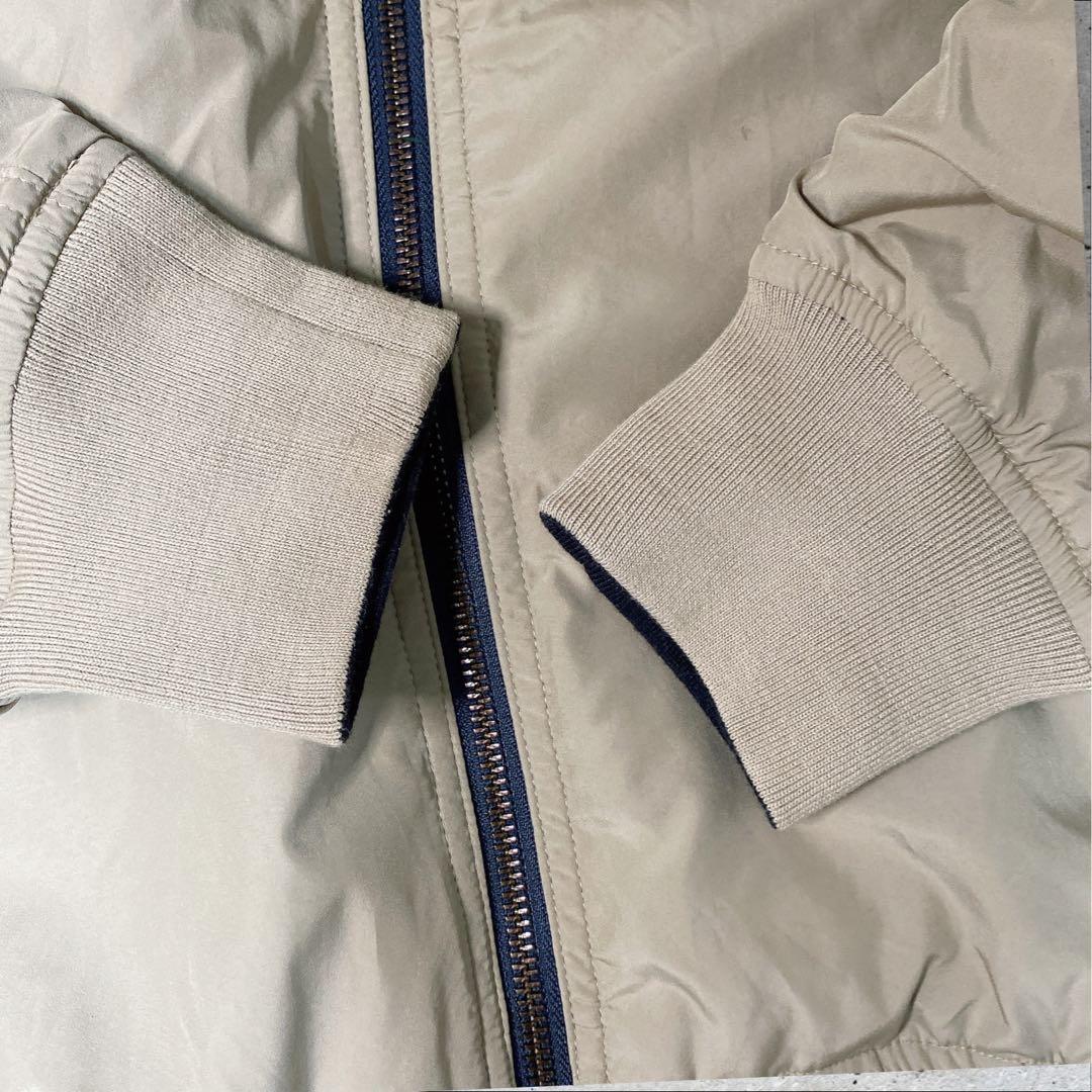 ラコステMA1フライトジャケットリバーシブルボンバージャケットネイビー/ベージュ