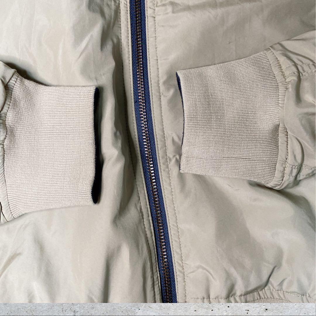 ラコステMA1フライトジャケットリバーシブルボンバージャケットネイビー/ベージュ