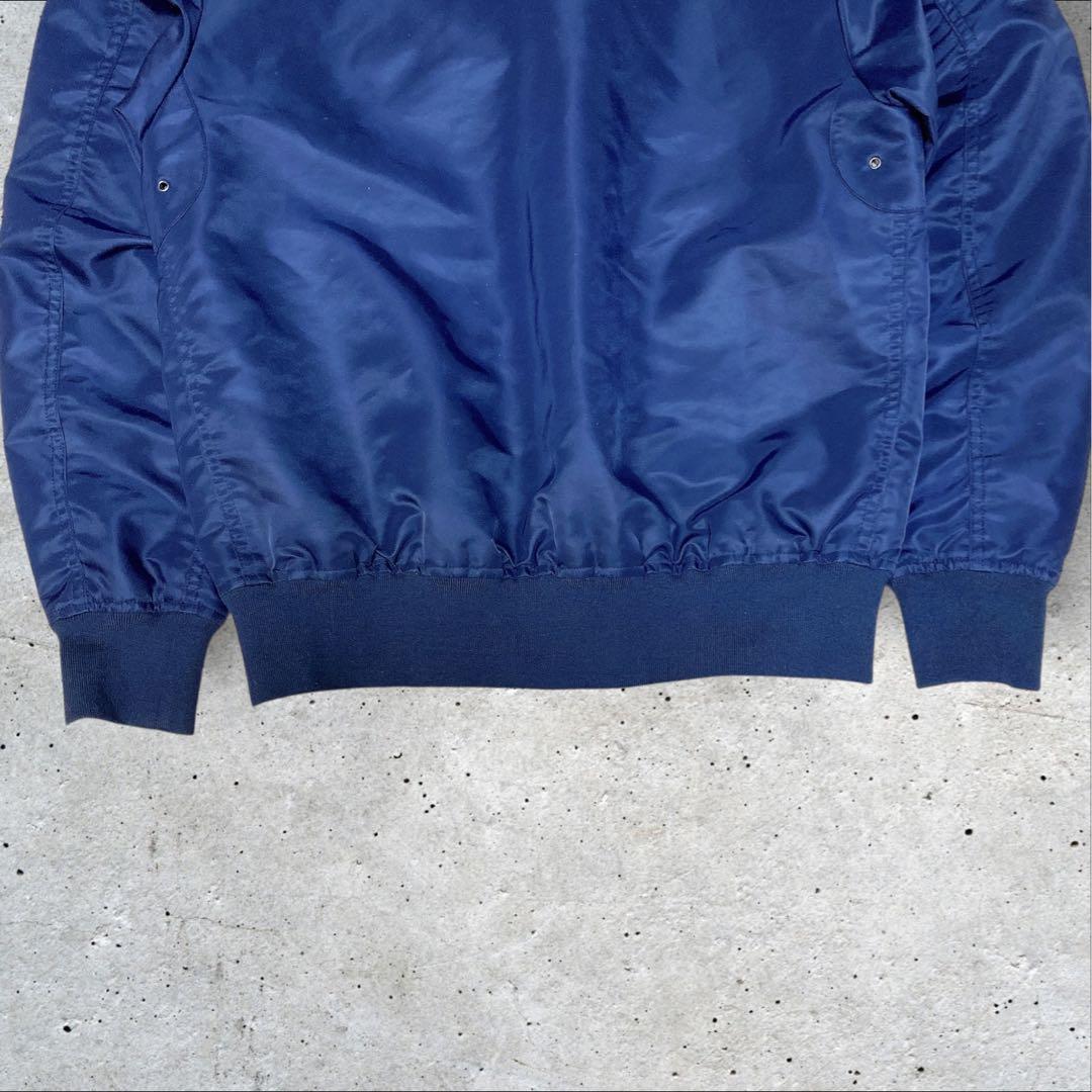 ラコステMA1フライトジャケットリバーシブルボンバージャケットネイビー/ベージュ