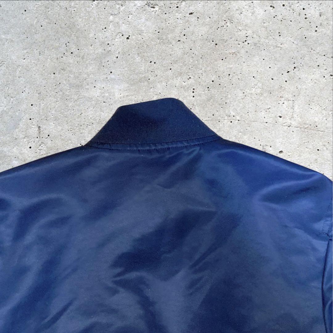 ラコステMA1フライトジャケットリバーシブルボンバージャケットネイビー/ベージュ