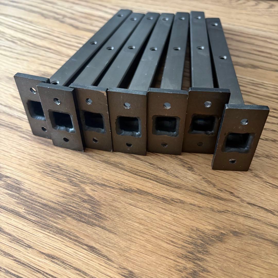 toolbox 棒棚受け 7本セット　黒ムラ 角 180