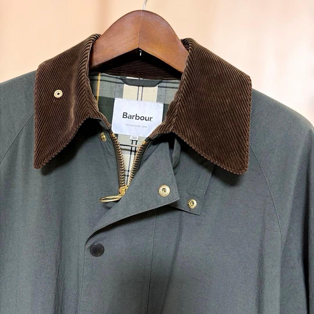 【美品】Barbour ニュー バーレー オーバーサイズ 別注 ノンオイル 38