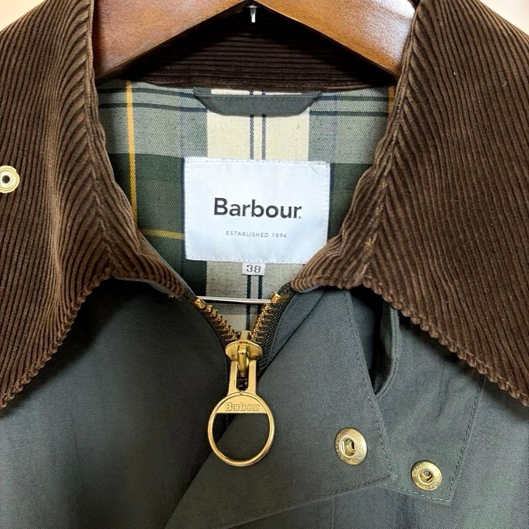 【美品】Barbour ニュー バーレー オーバーサイズ 別注 ノンオイル 38