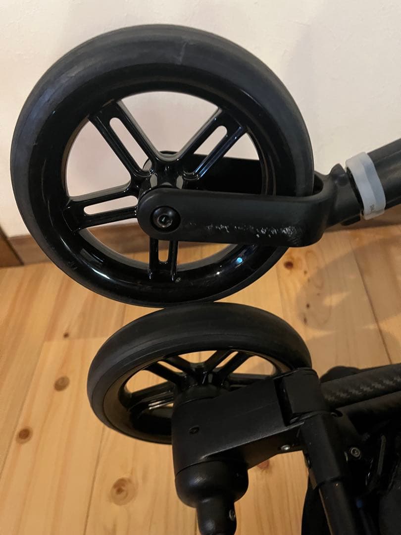 cybex メリオカーボンブラック➕レインカバー➕ケータイドリンクホルダー付き