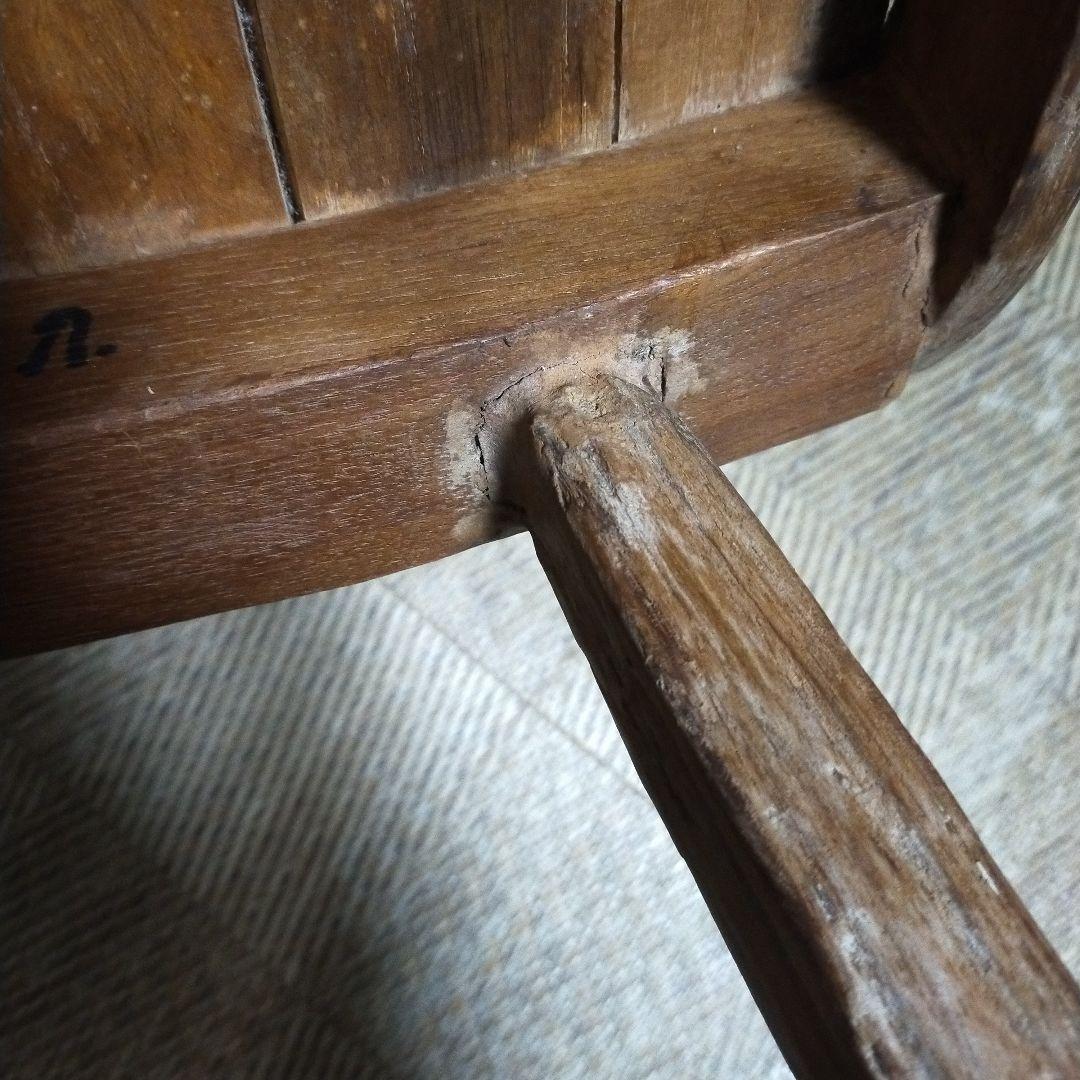 【直接引取り限定!】オールドチーク　無垢材　ナチュラルウッド　チェア　東南アジア