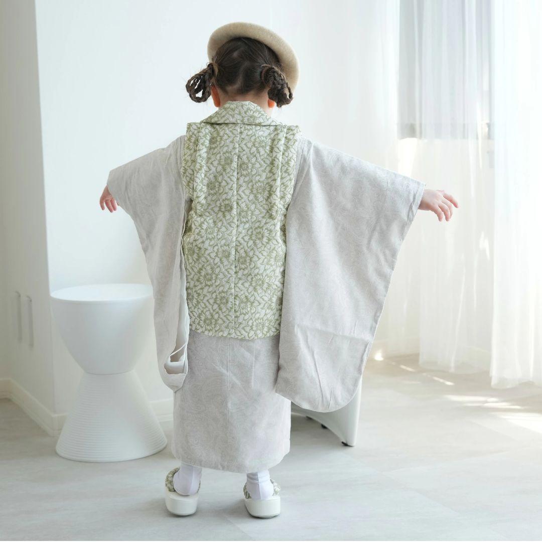 【新品】utatane ひよこ商店 七五三 着物 3歳 女の子 被布フルセット