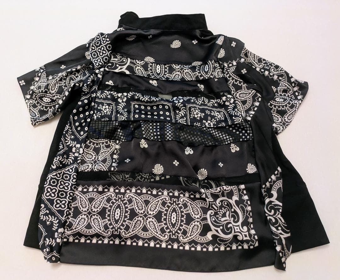 sacai サカイ　バンダナ柄　ペイズリー　ブラウス　未使用品　サイズ2