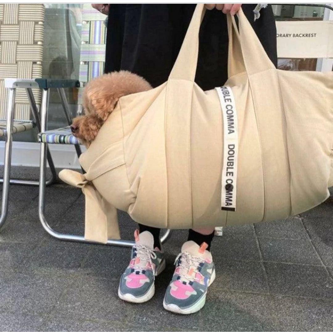 【DOUBLE COMMA】multi cushion bag ベージュ