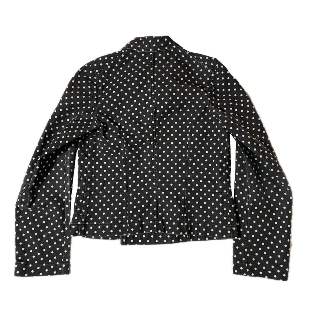 BLACK comme des garçons ドット柄　ライダースジャケット