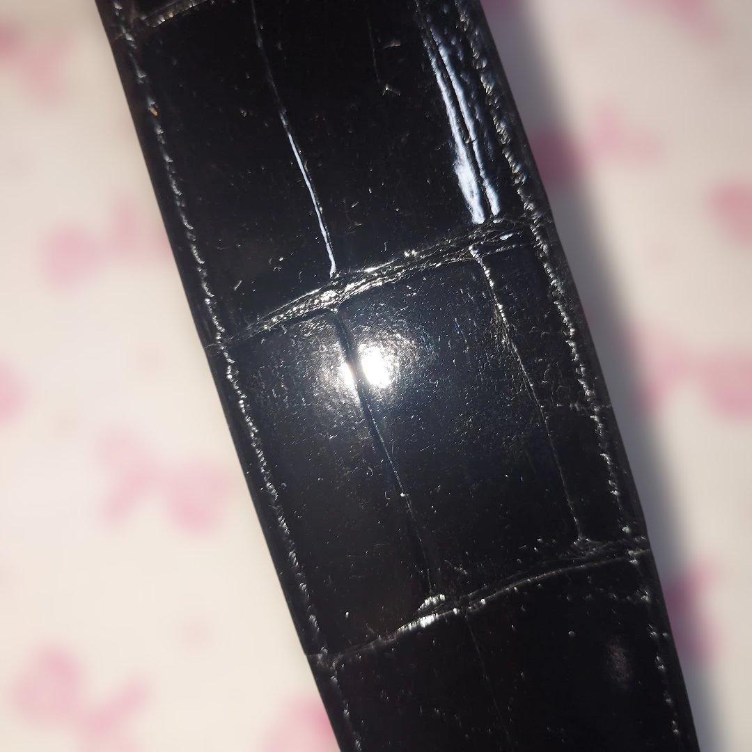 CROCODILE クロコダイル　長尺 ベルト メンズ　JRAプレートタグ付き