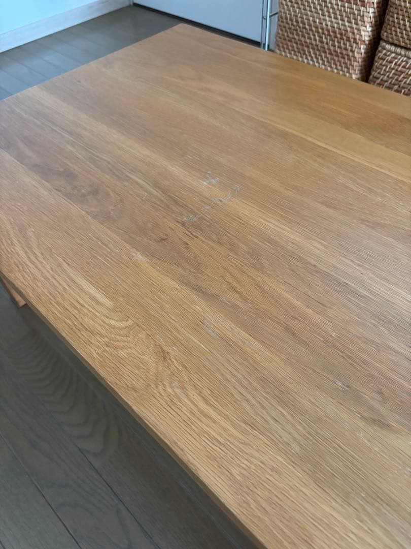 無印良品 無垢材ローテーブル（オーク材）