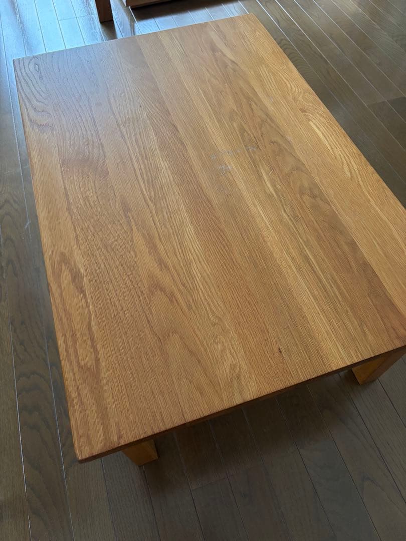 無印良品 無垢材ローテーブル（オーク材）