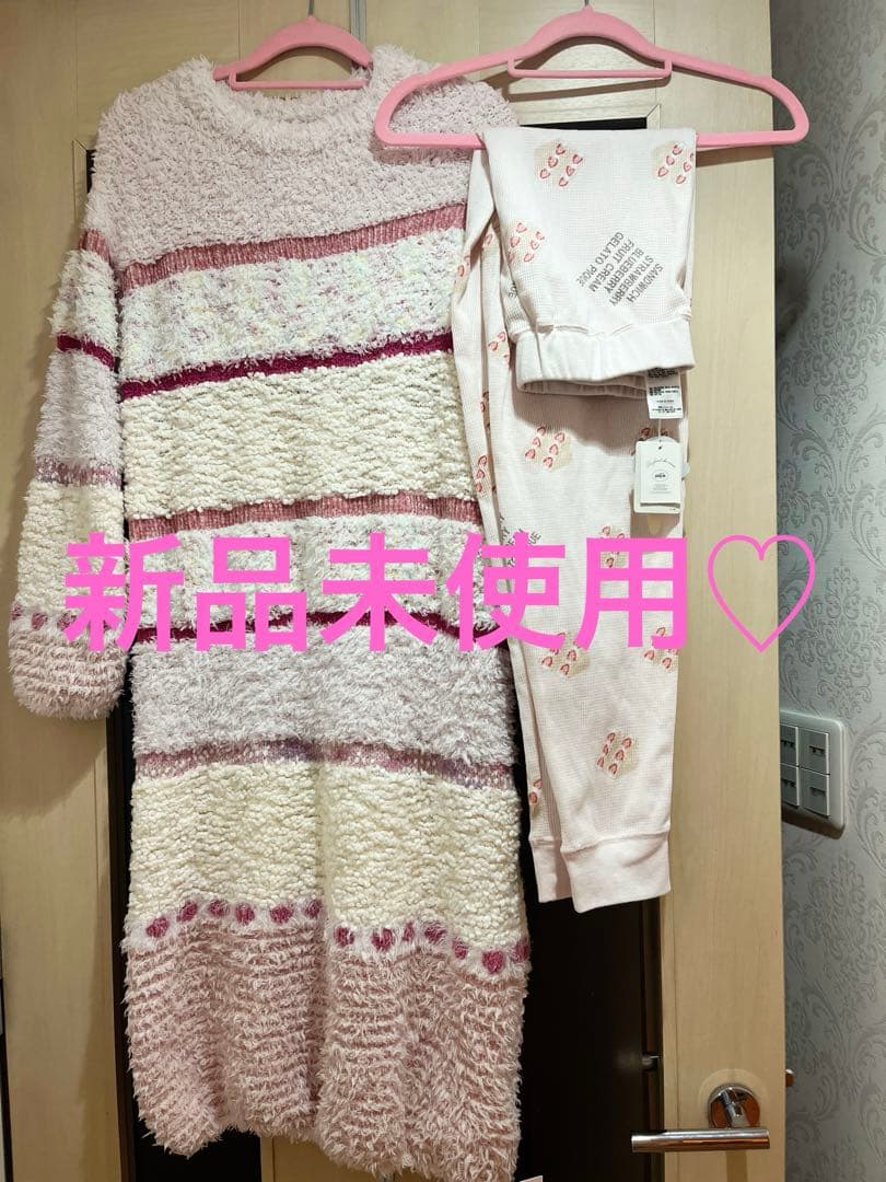 ジェラピケ 10周年 ショートケーキ柄♡上下セット タグ付き レギンス付き