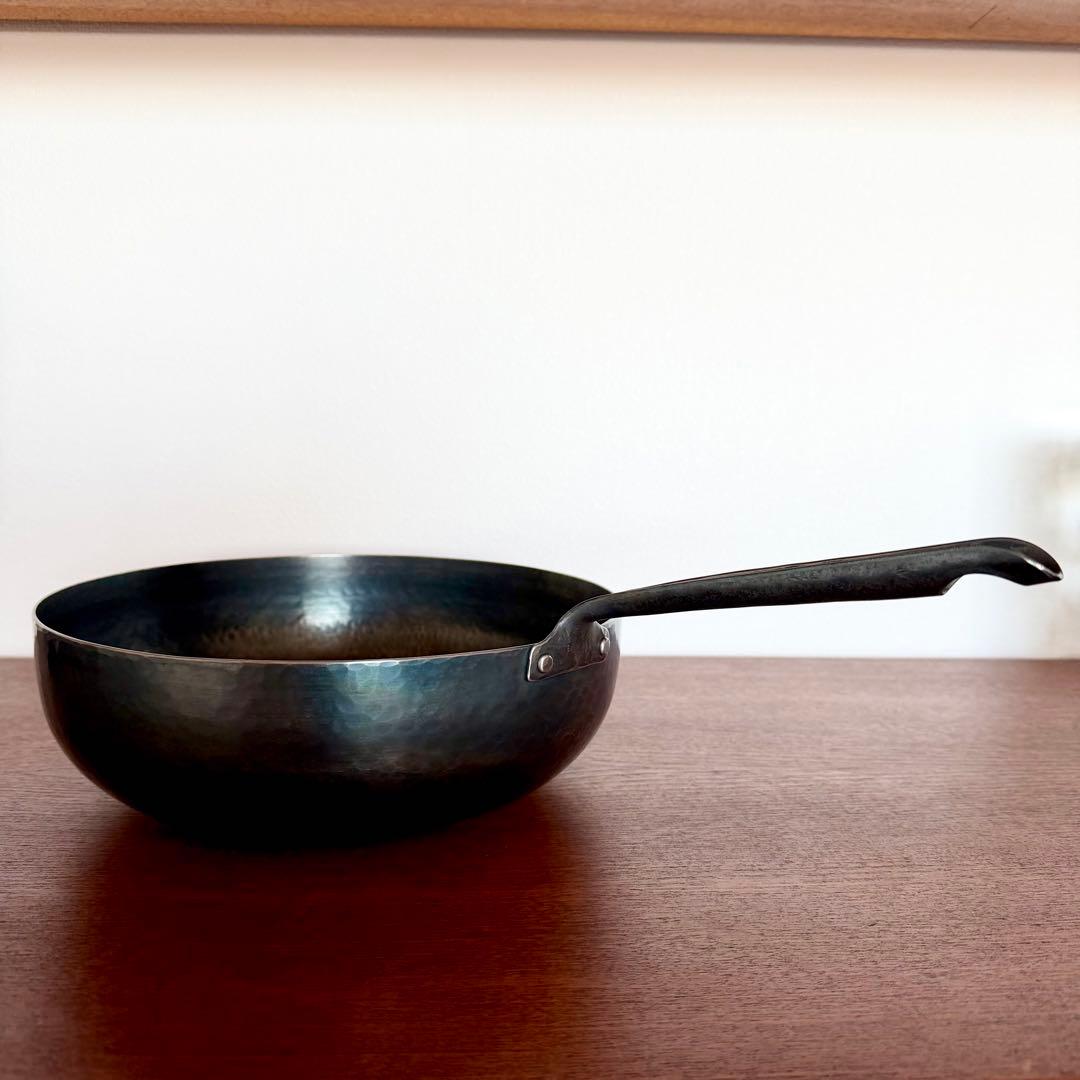 羽生直記さん　フライパン　深型　中華鍋　ウォックパン　打ち出しフライパン