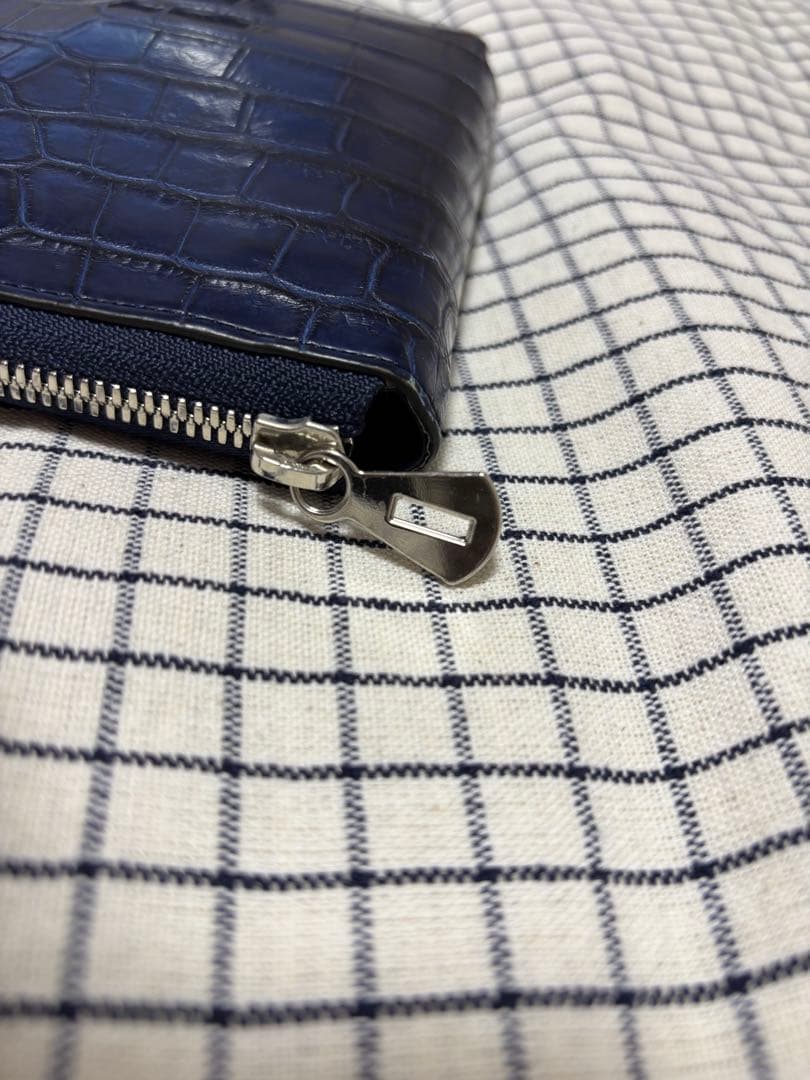 ITTI イッチ 財布　クロコダイル　INDIGO