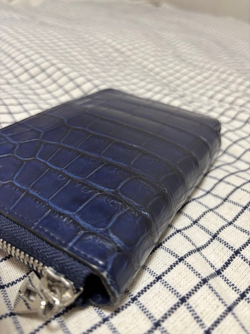ITTI イッチ 財布　クロコダイル　INDIGO