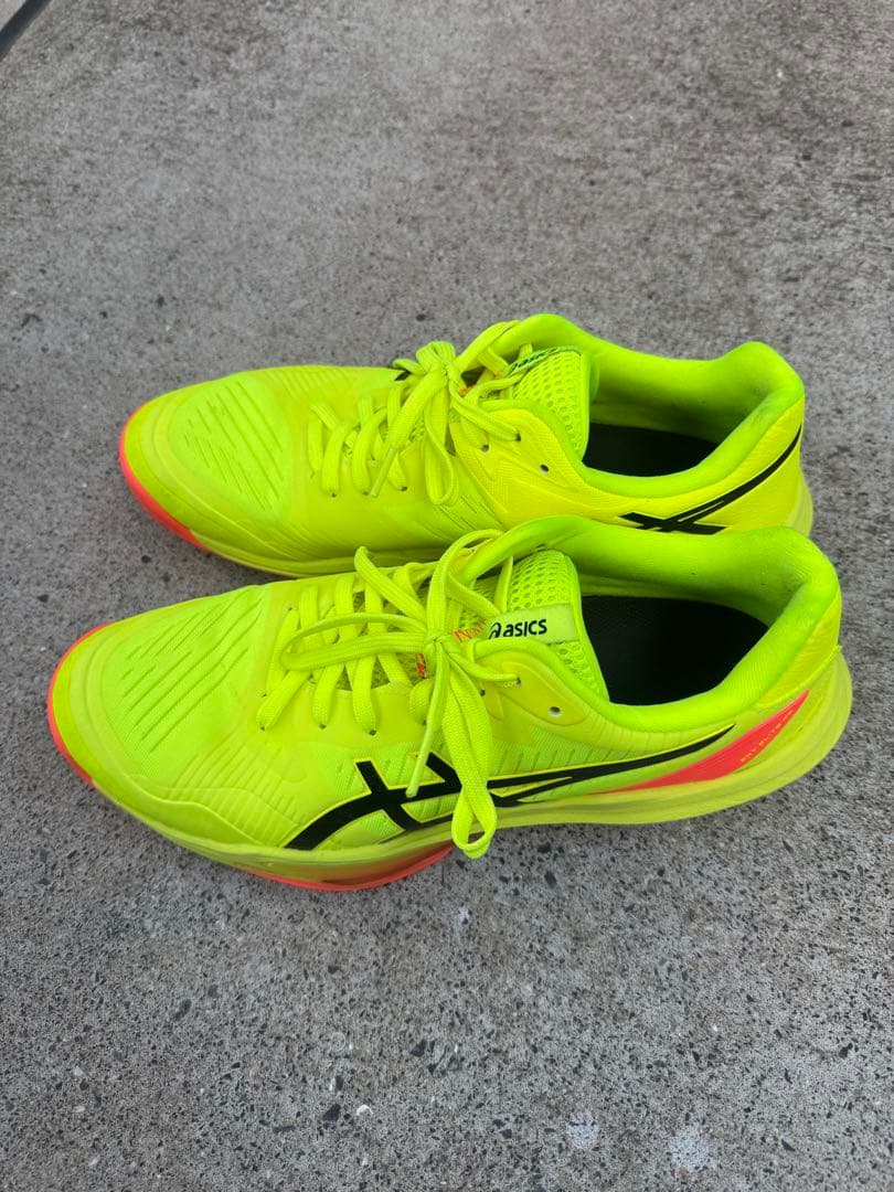 asics バレーボールシューズ 蛍光イエロー