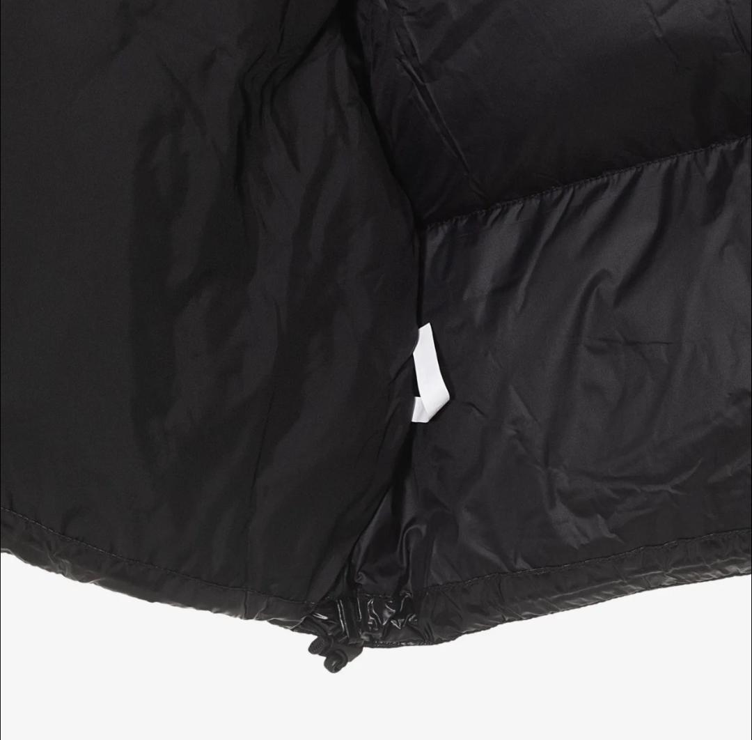 【韓国限定】ノースフェイス グロッシーショートダウン ジャケット 黒 M