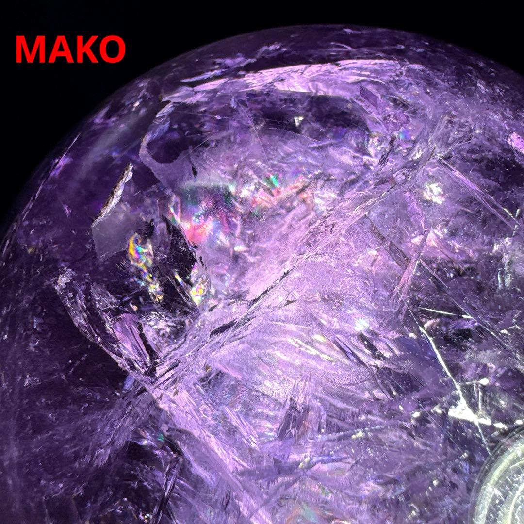 M1756☆アメジスト丸玉☆直径113mm1.9Kg☆天然石☆N50610-B