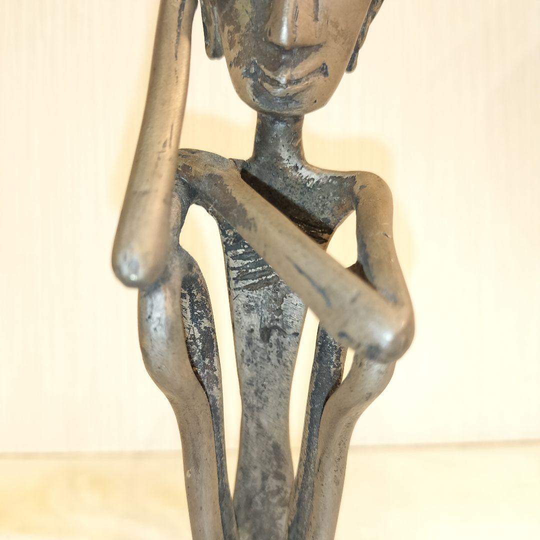 プリミティブアート アフリカ 金属製 ブロンズオブジェ