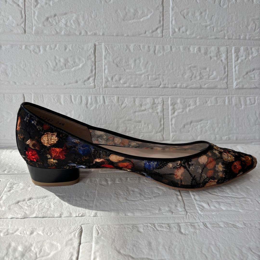 ✨新品未使用✨DIANA 絵画シリーズ ブリューゲル パンプス 黒 24.5