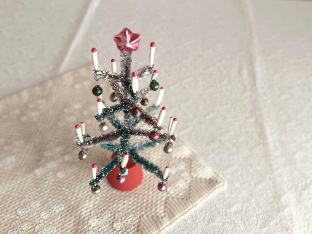 * vintage tree ✵* 星のツリートップのついた クリスマスツリー