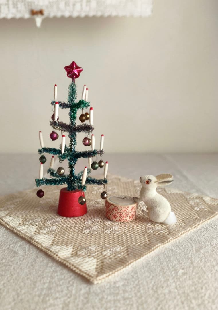 * vintage tree ✵* 星のツリートップのついた クリスマスツリー