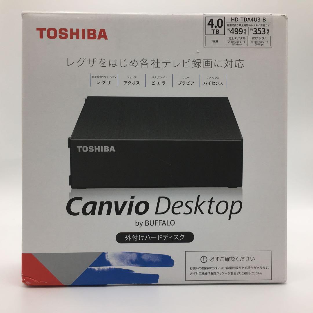 東芝 Canvio 4TB 外付けHDD USB3.2対応HD-TDA4U3-B