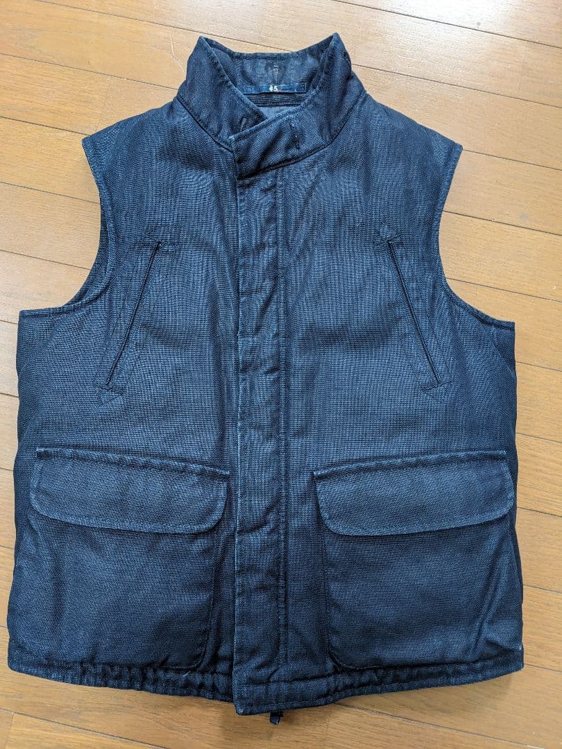 45R45rpm　インディゴコットンダウンベスト