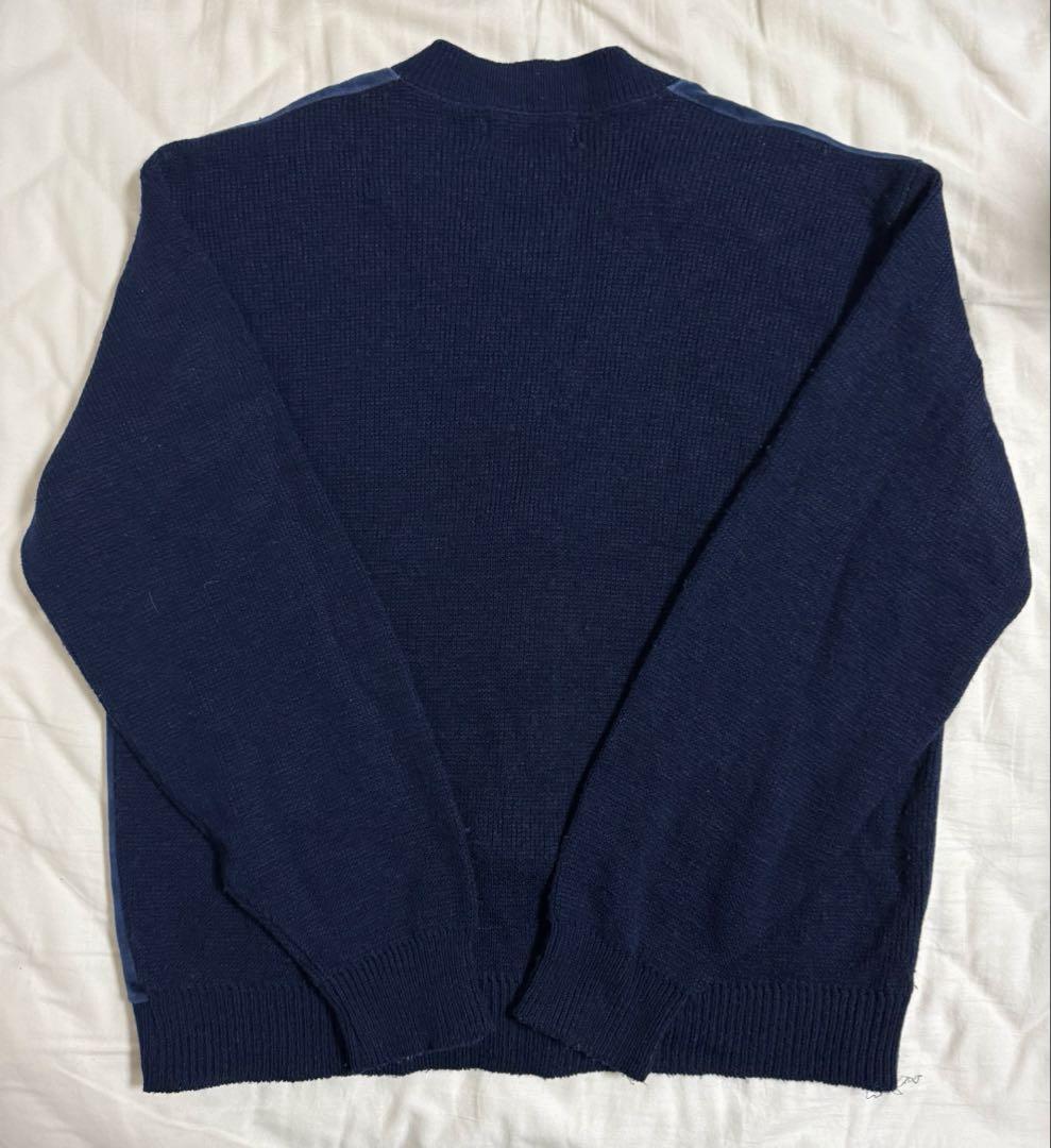 珍品70s IZOD LACOSTE ネイビーカーディガン コーデュロイ糸巻タグ