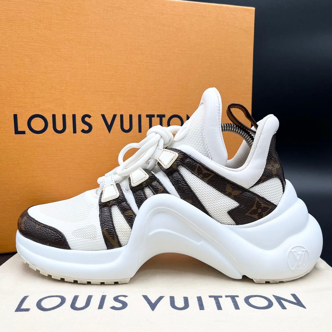 美品✨ ヴィトン アークライト モノグラム ハイカット レディース スニーカー