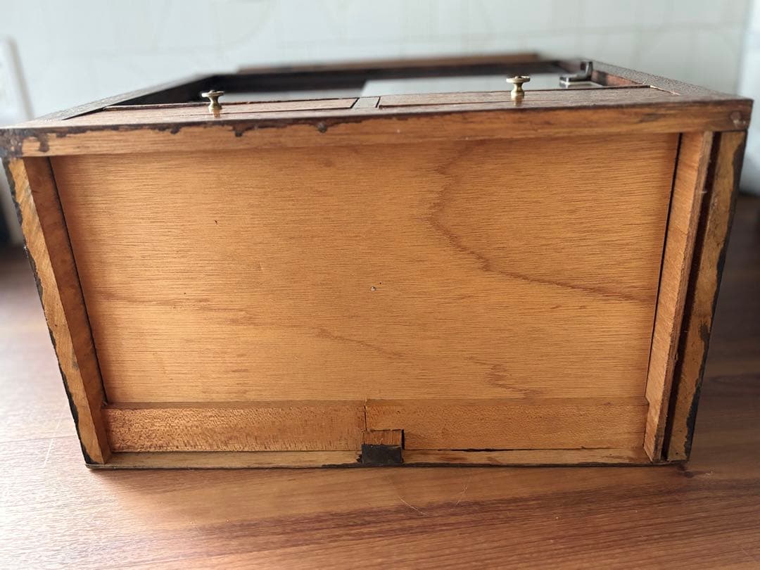 ロ*コ様 古道具　飾り棚　卓上引き戸付きキャビネット