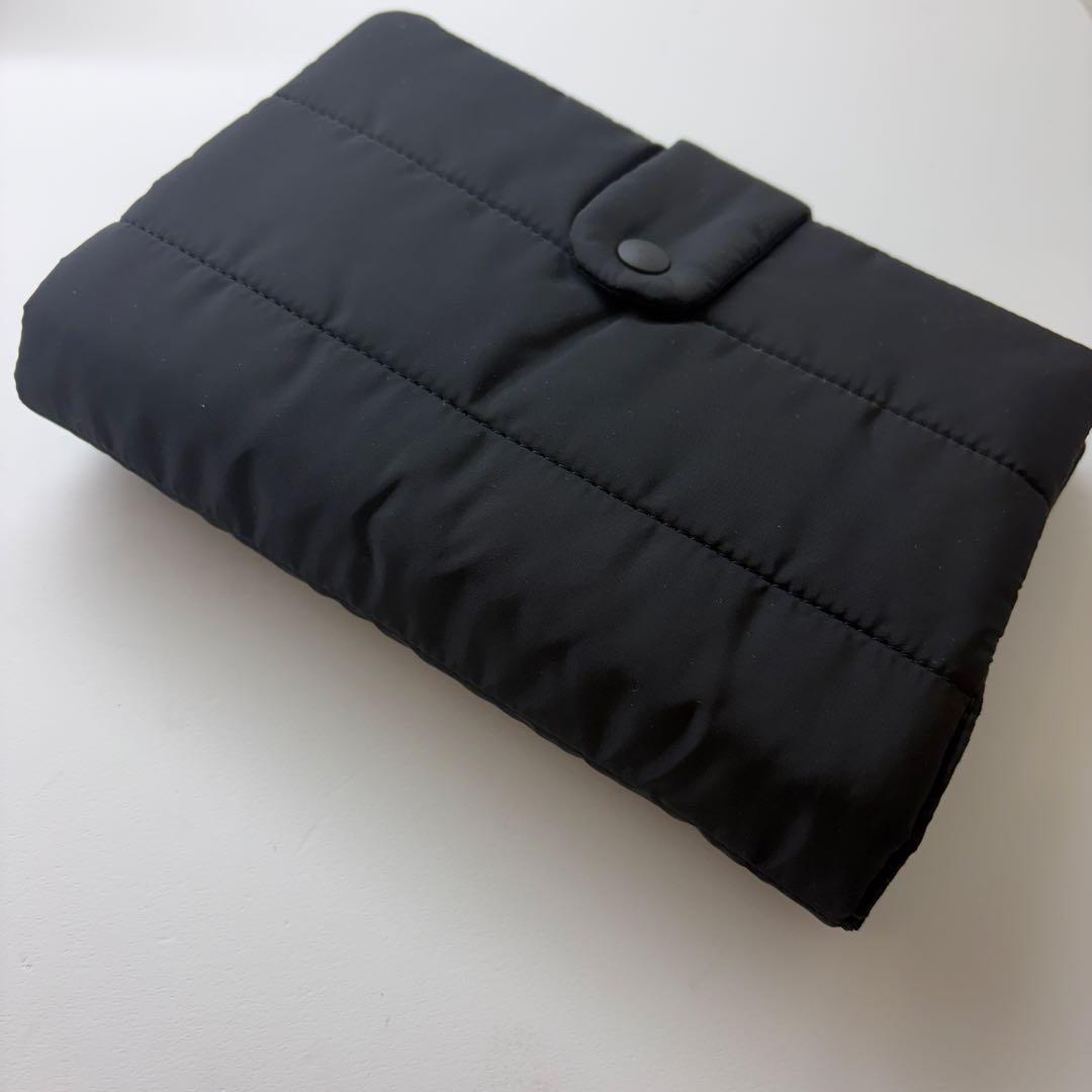 バインダーカバー　ブラック　シンプル　A6 韓国　貯金