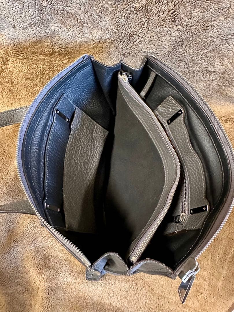 フルラFURLA☆トートバッグ GIOVE☆ダークグレー☆中古