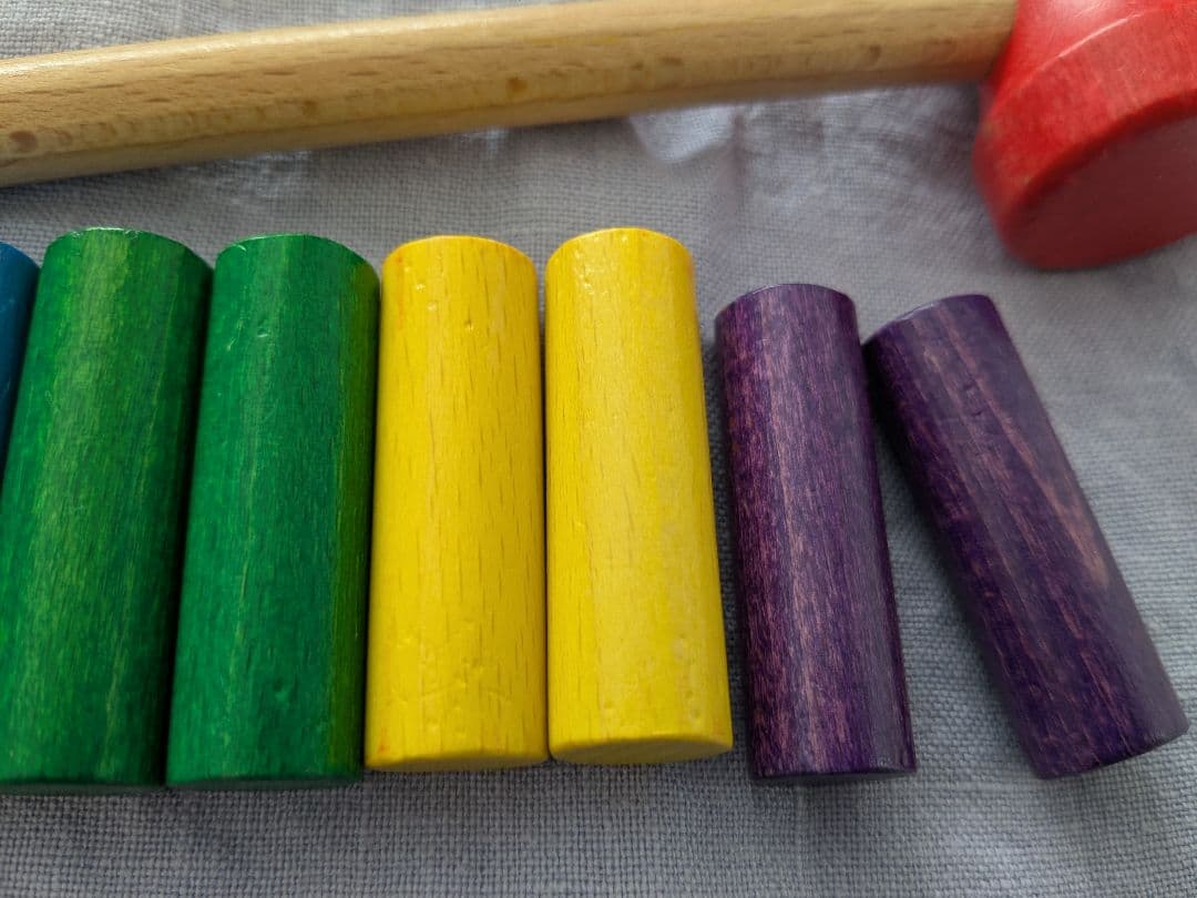 usi usi ハンマートイ　大工さん　木製　おもちゃ　ニック社　知育玩具