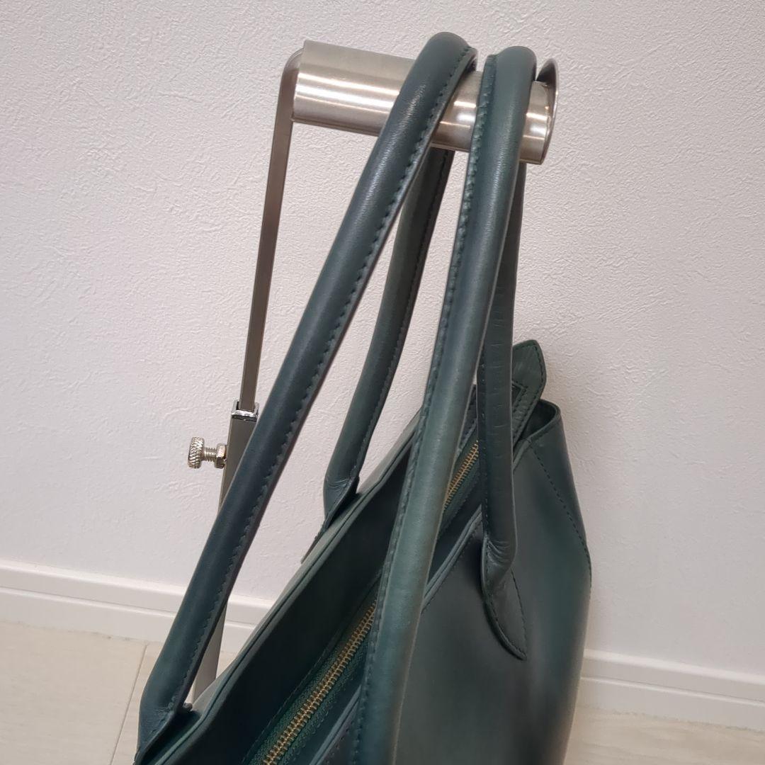 MOTHER HOUSE レザー　トートバッグ　アンティーク　グリーン