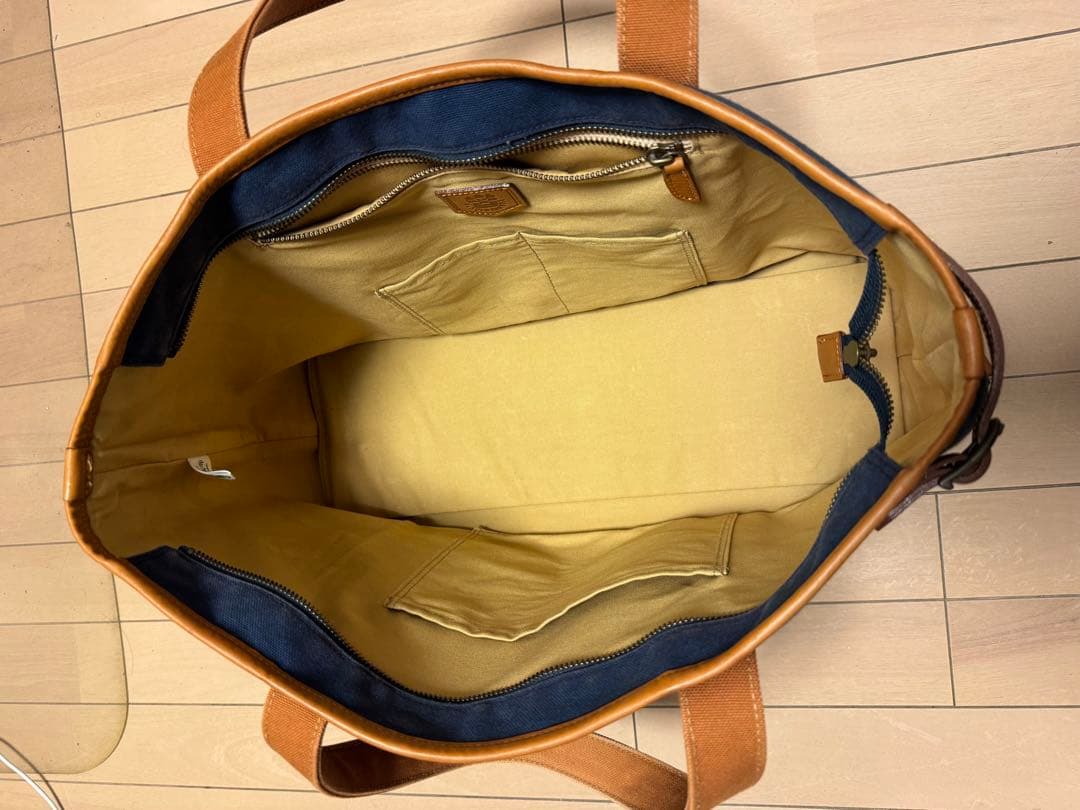 【UNDER CANVAS】横型トートバッグ 倉敷帆布【タケヤリ 2号帆布】