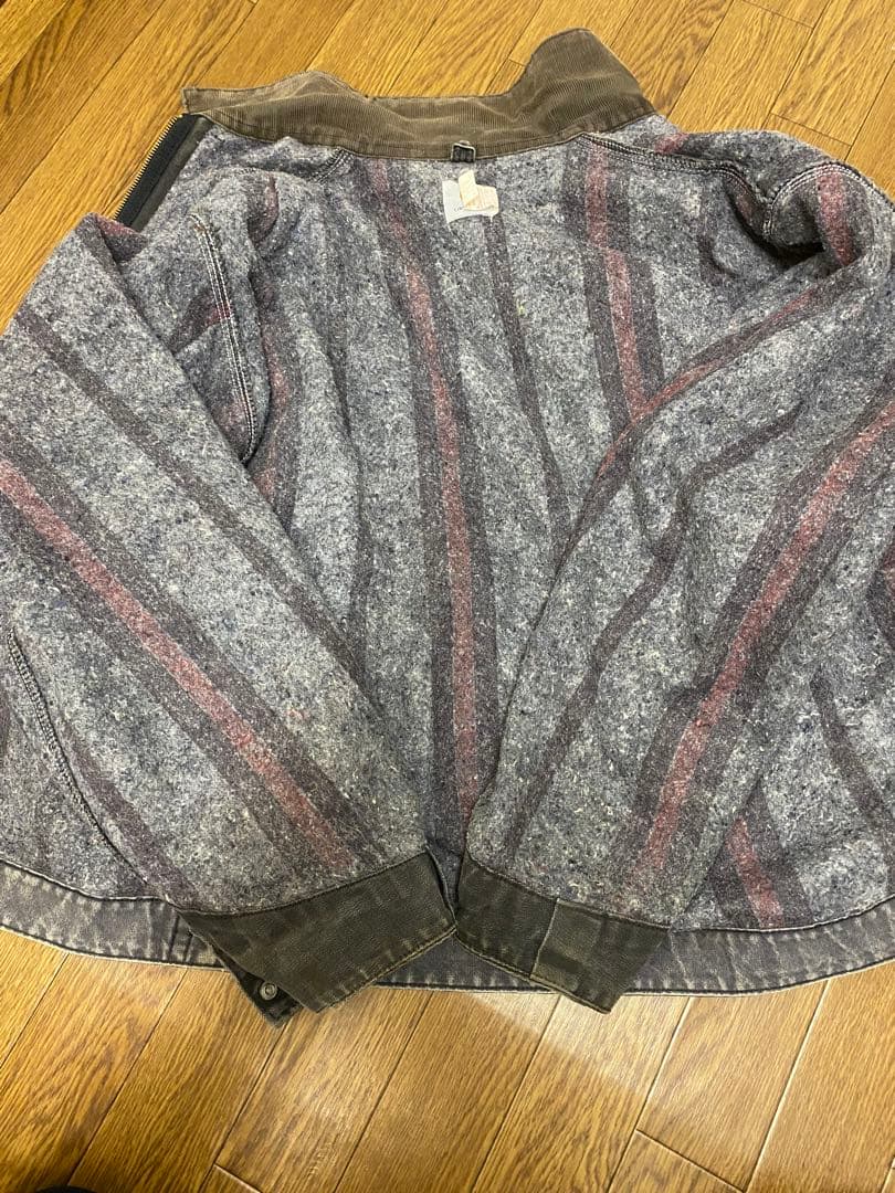 80s Carhartt デトロイト ブラック 50 XL TALL 鬼フェード