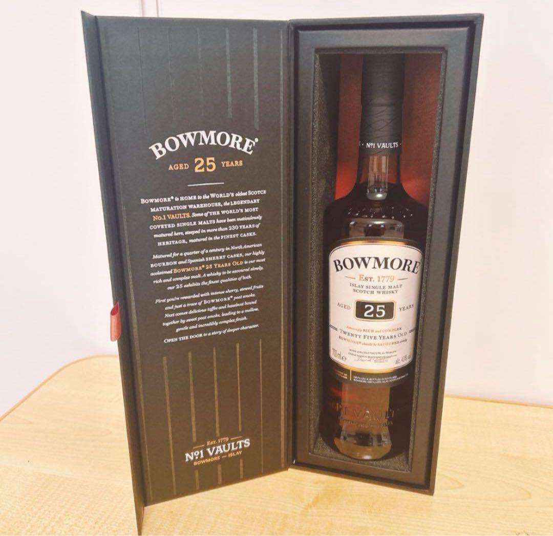 【新品未開栓】正規品 ボウモア 25年 シングルモルト ウイスキー 700ml